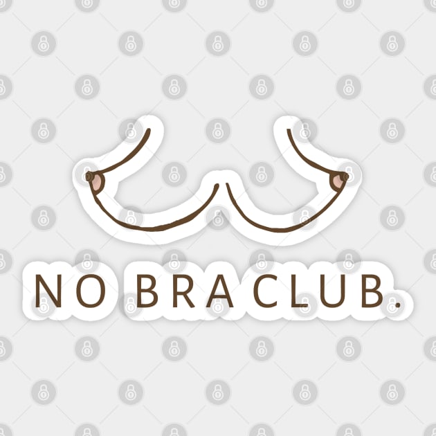 No Bra Club 1 Sticker by YaiVargas